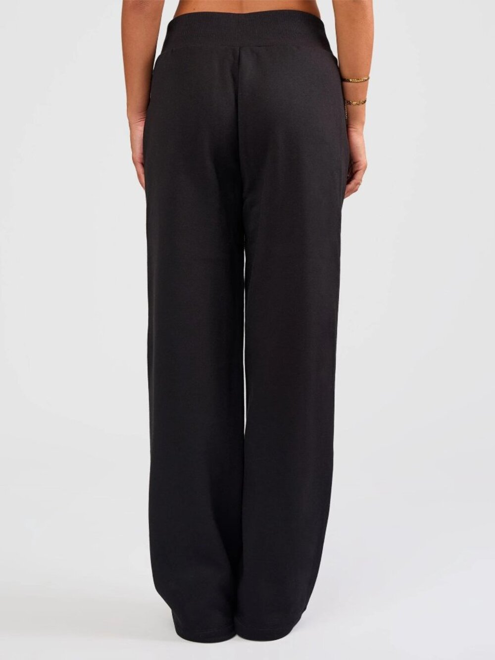 LSKD Go-To Wide Leg Track Pant in Black, Size Small - Picture 6 of 13
